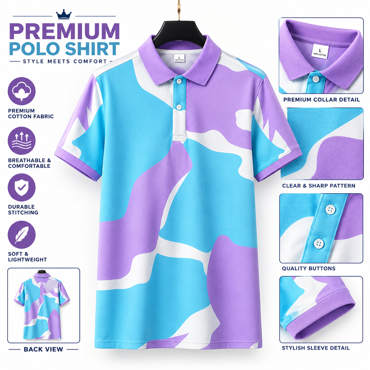 Premium Quality US Assn Smart Casual Polo PO-22