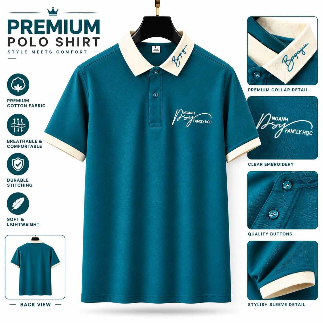 Premium Quality US Assn Smart Casual Polo PO-18P