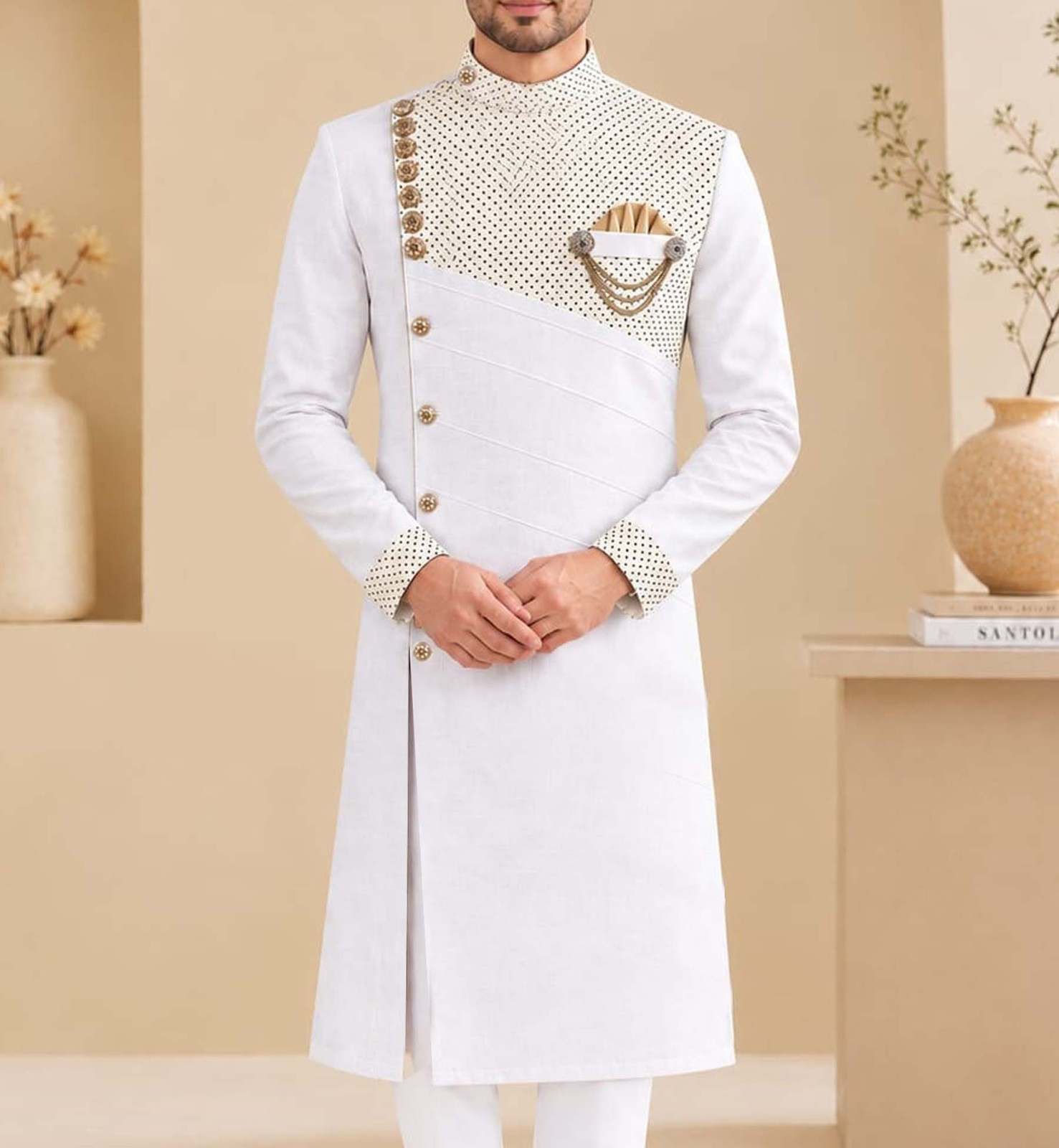Sherwani Style Panjabi P-12W