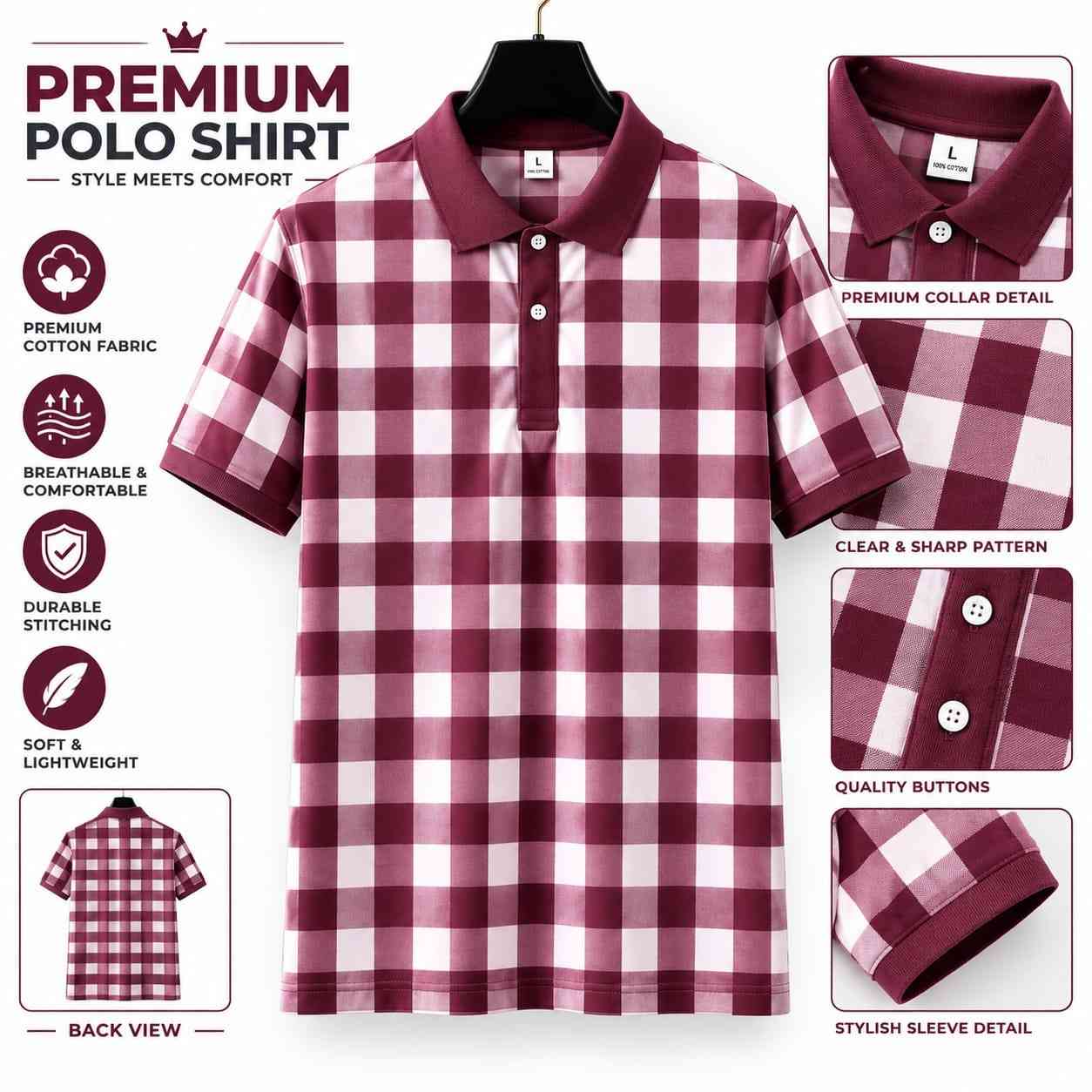 Premium Quality US Assn Smart Casual Polo PO-30