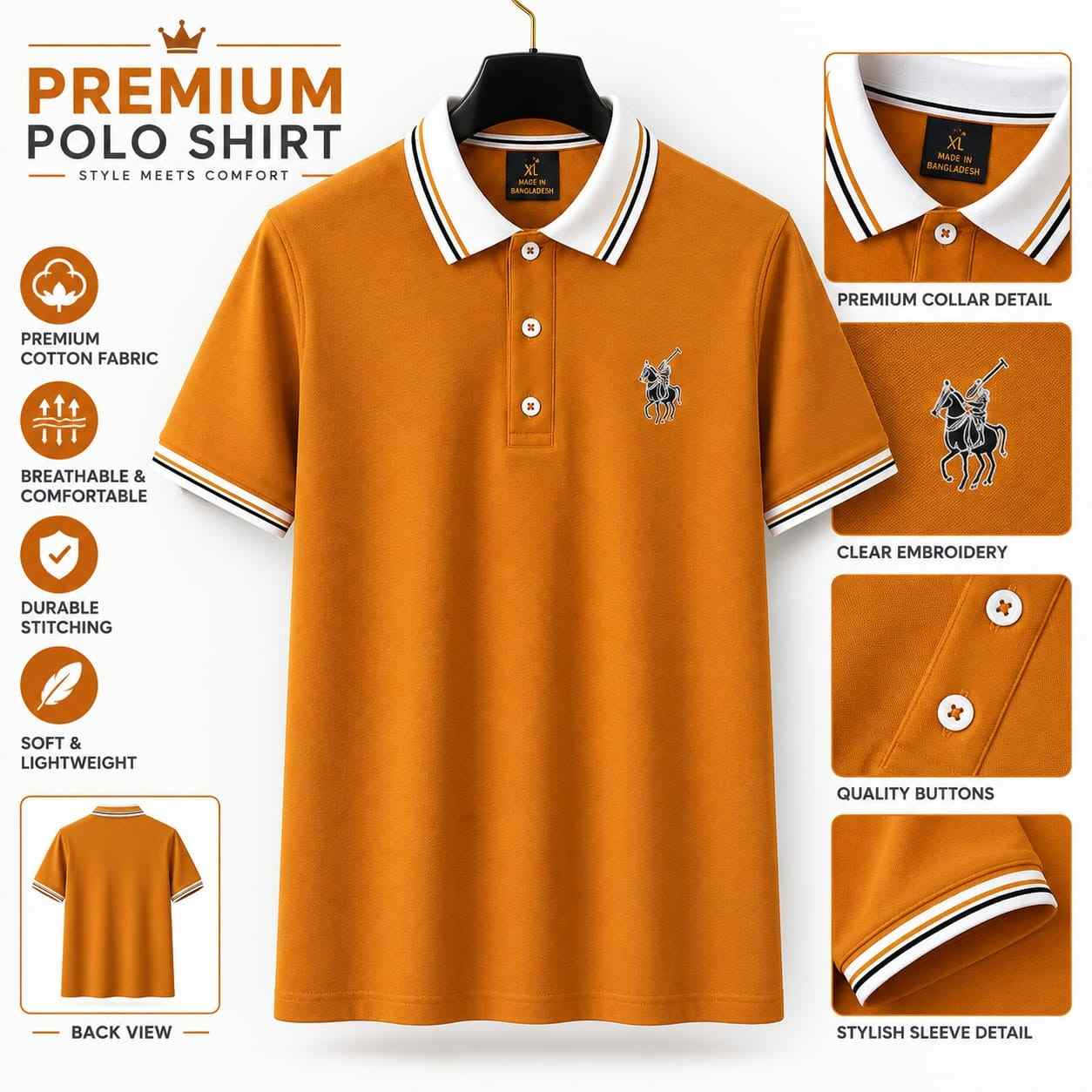Premium Quality US Assn Smart Casual Polo PO-16E