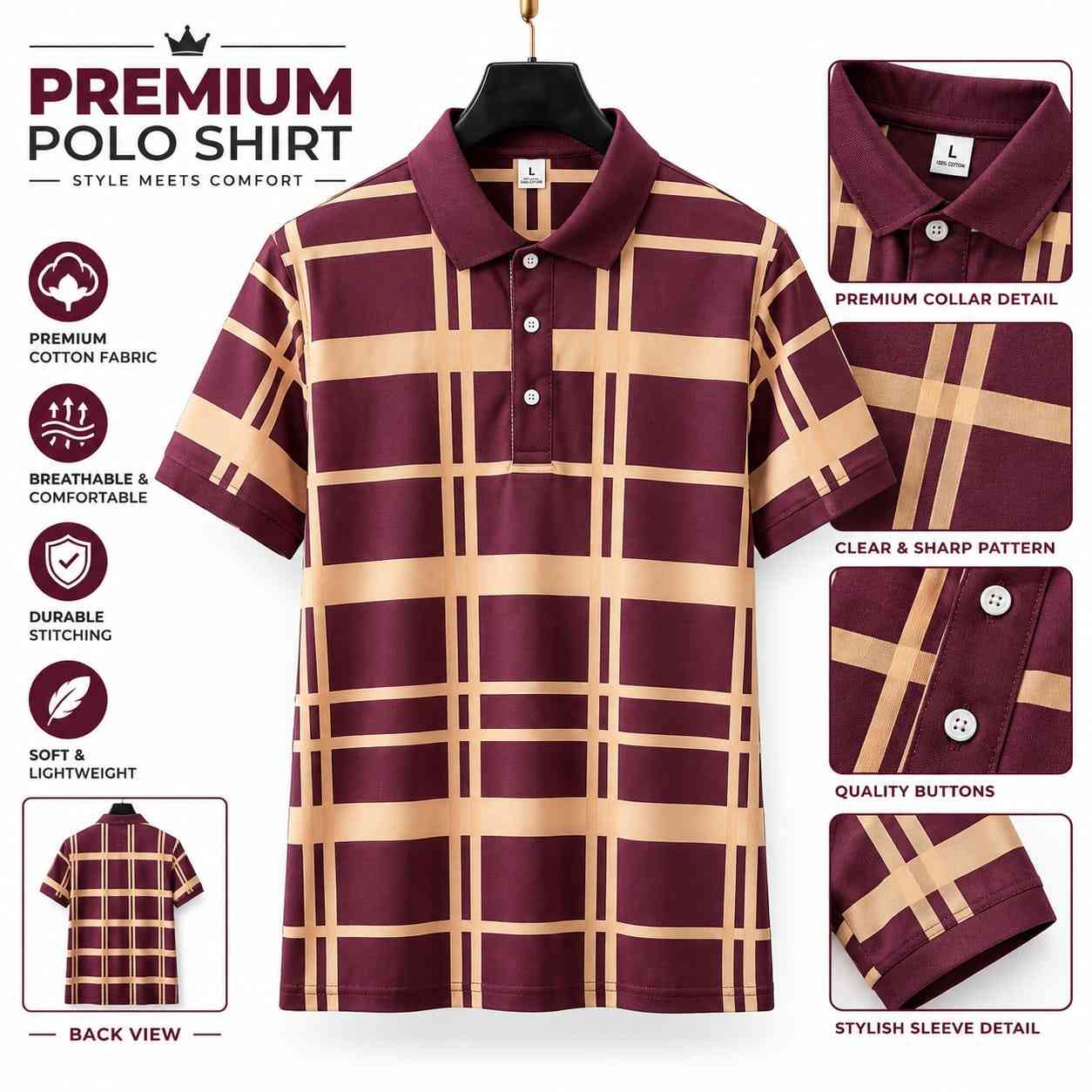 Premium Quality US Assn Smart Casual Polo PO-25