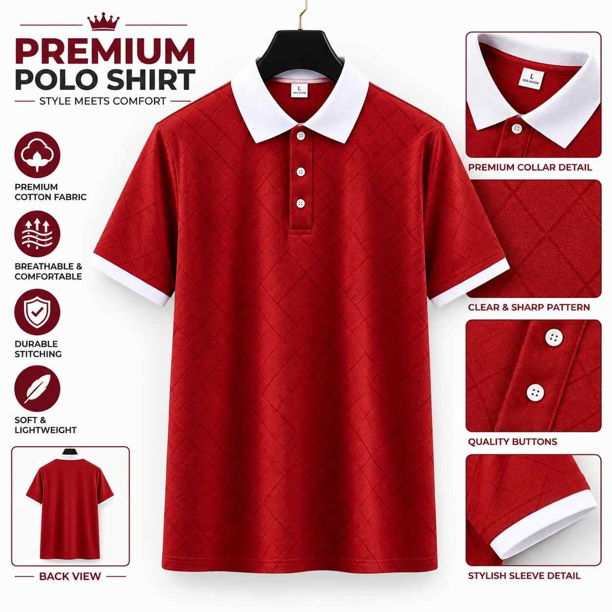 Premium Quality US Assn Smart Casual Polo PO-31