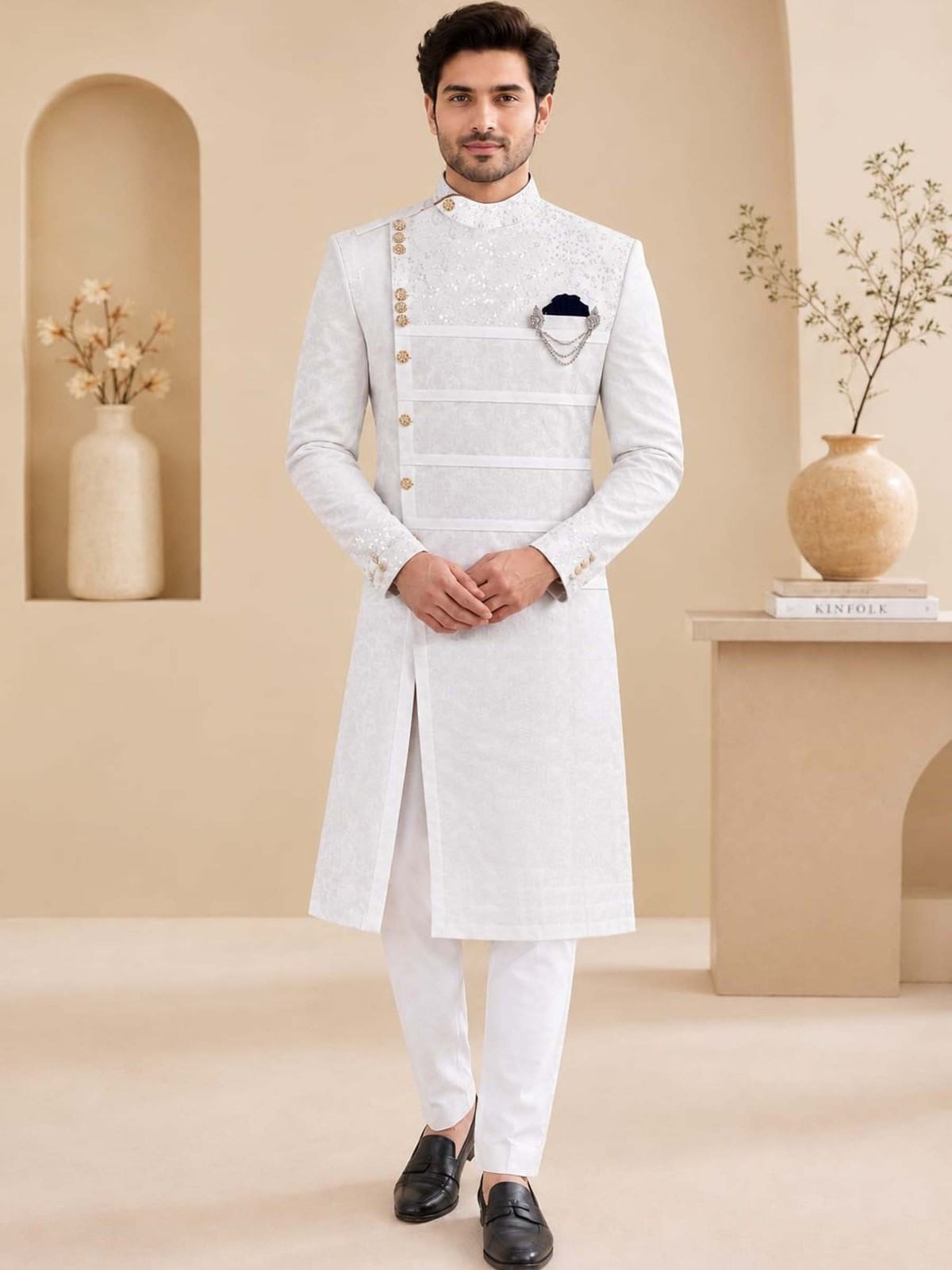 Sherwani Style Panjabi P-12WS